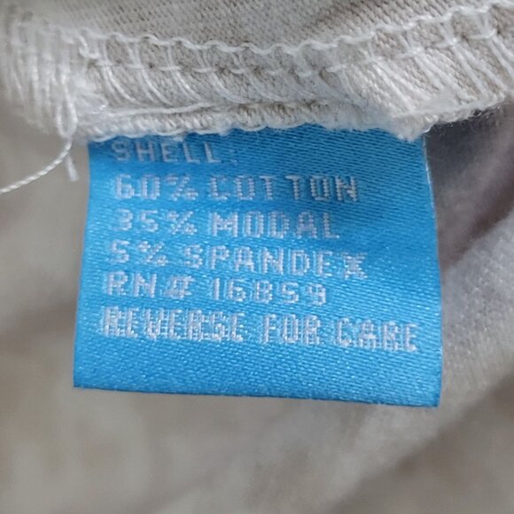 J McLaughlin Womens LG White Khaki Houndstooth Court Polo 3/4 Sleeve - Picture 6 of 6